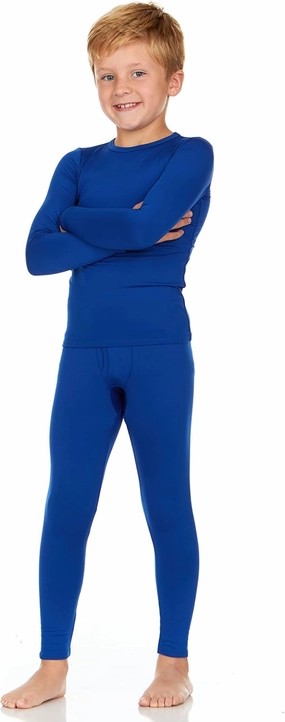 Thermajohn Thermal Underwear for Kids, Boys Thermal Underwear Set, Base Layers for Skiing, Long Johns for Boys Kids