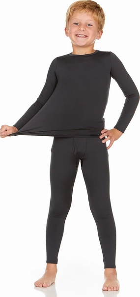 Thermajohn Thermal Underwear for Kids, Boys Thermal Underwear Set, Base Layers for Skiing, Long Johns for Boys Kids