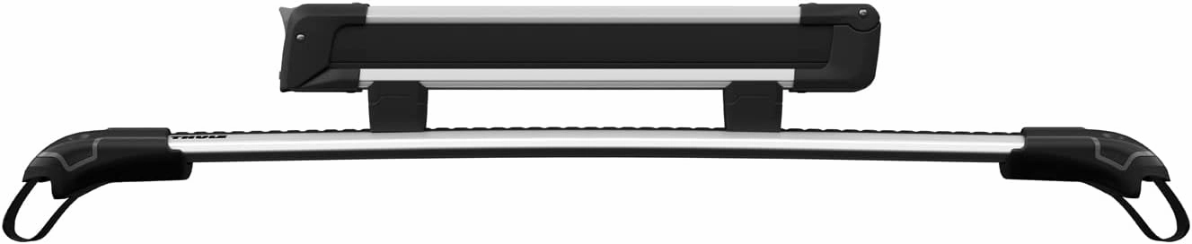Thule SnowPack Ski/Snowboard Rack, Large (6 Pr/4 Boards), Silver