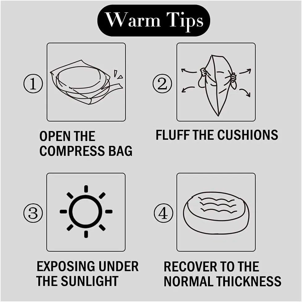 Tiita Dining Chair Seat Cushions 18x18 Inch Office Chair Pads Square Floor Pillows Pad for Outdoor Kitchen Dining Chairs with Ties Set of 4 (Coffee)