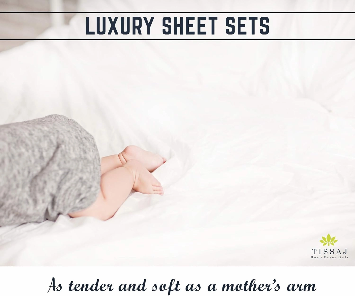 Tissaj Luxury Sheets Set King Size – Smoke Gray – 100% Pure Organic Cotton – GOTS Certified Bedding Collection – Premium Bed Linen – Extra Deep Pockets & Secure Fit – with Carry Bag – Set of 4
