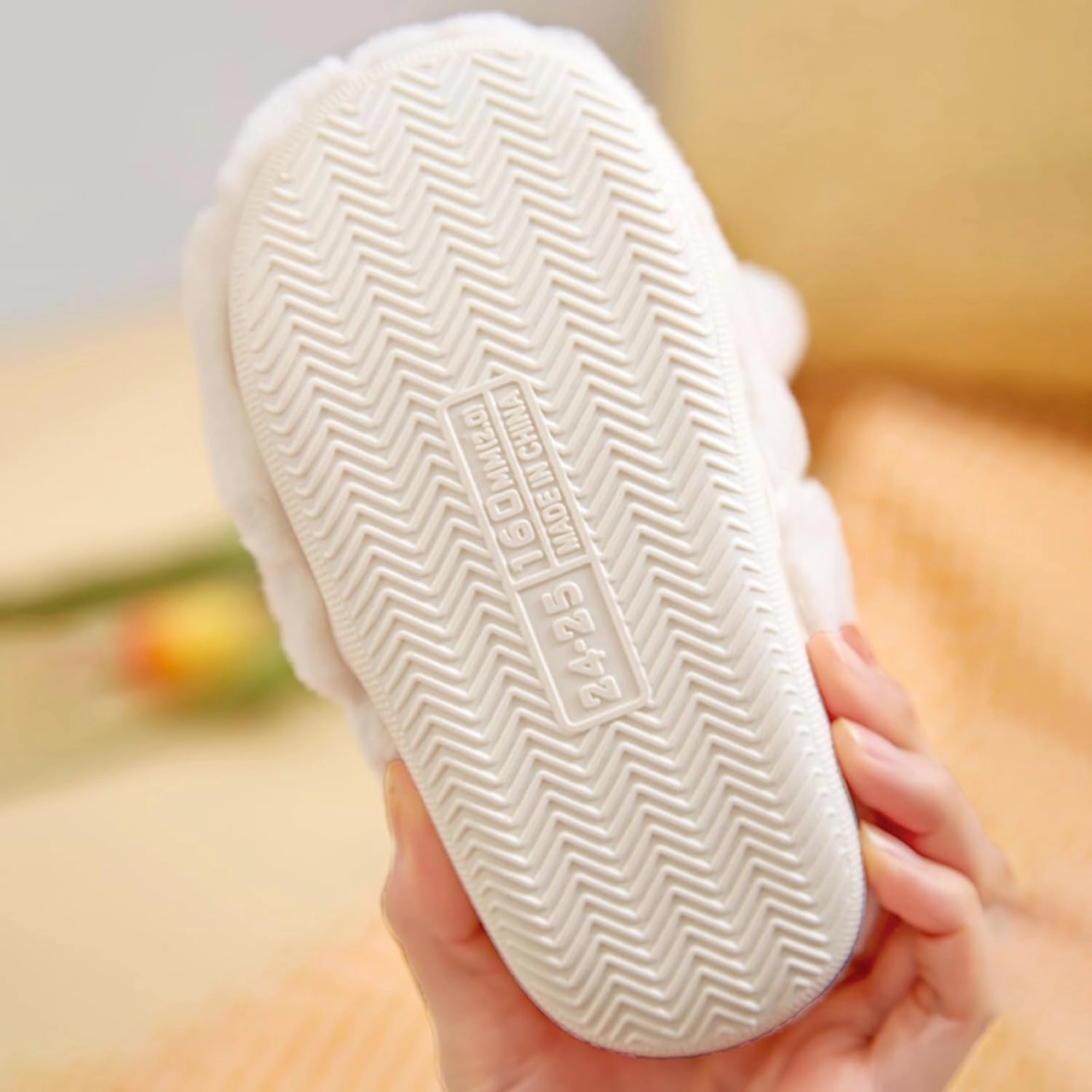 Toddler Slippers for Girls and Boys - Fuzzy Soft Plush Bunny Rabbit Shoes - Warm House Footwear for Kids