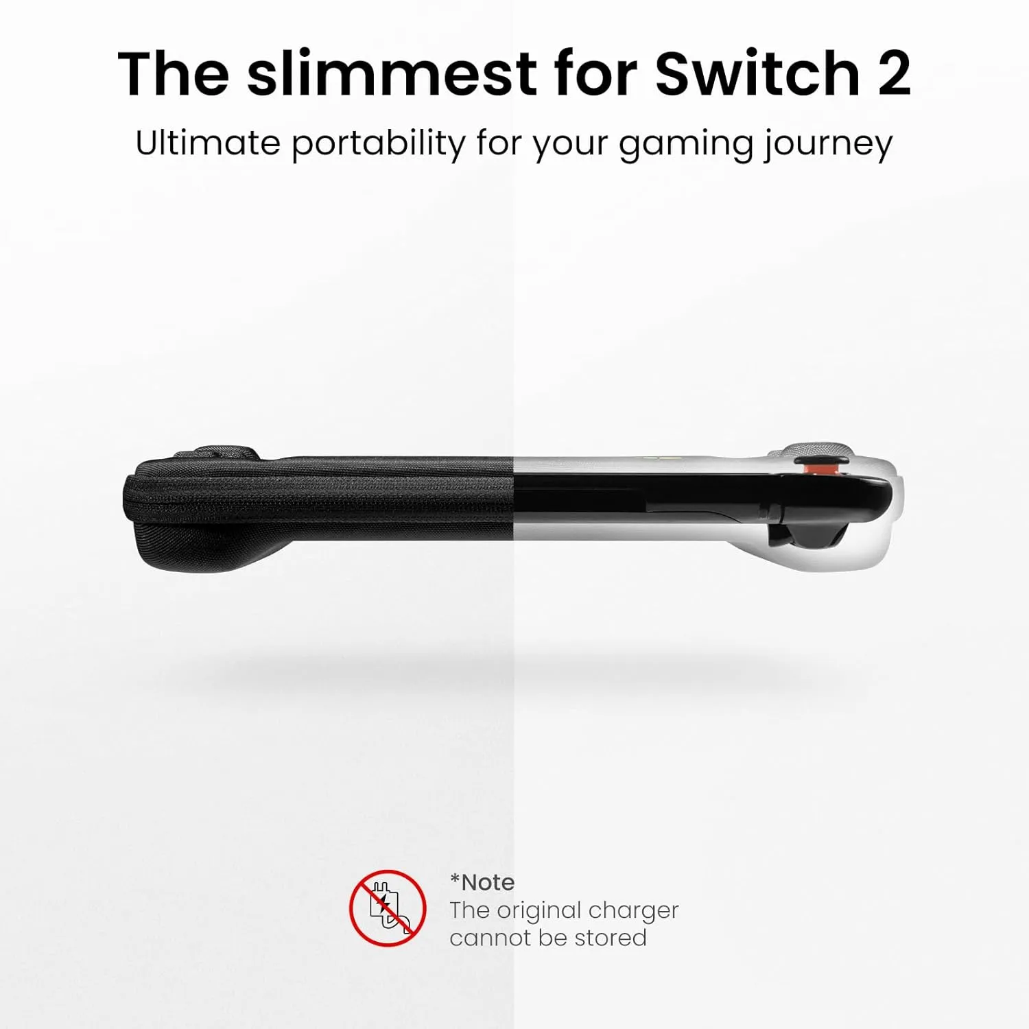 tomtoc Slim Carrying Case for Nintendo Switch 2 Model 2025, Protective Hard Shell with 12 Game Card Slots, Portable Travel Storage Case, with Original Patent and All-round Protection