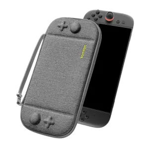 tomtoc Slim Carrying Case for Nintendo Switch 2 Model 2025, Protective Hard Shell with 12 Game Card Slots, Portable Travel Storage Case, with Original Patent and All-round Protection
