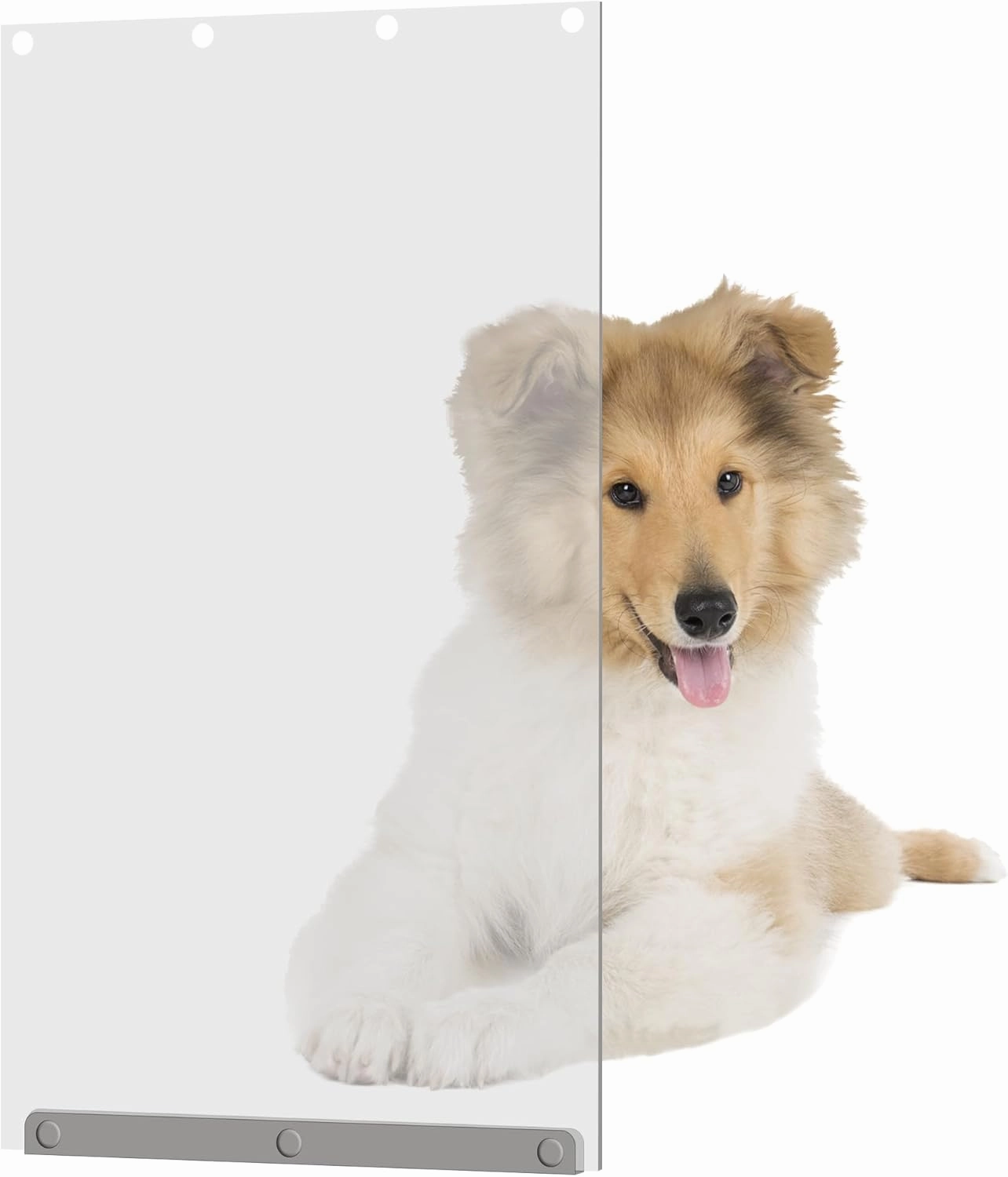 TonGass 10" x 18" Pet Door Flap Large Transparent Dog Door Flap Replacement Designed for Ideal Pet Products Ruff Weather Dog Doors Model DSRWXL for Larger Pets (Up to 90 lbs)