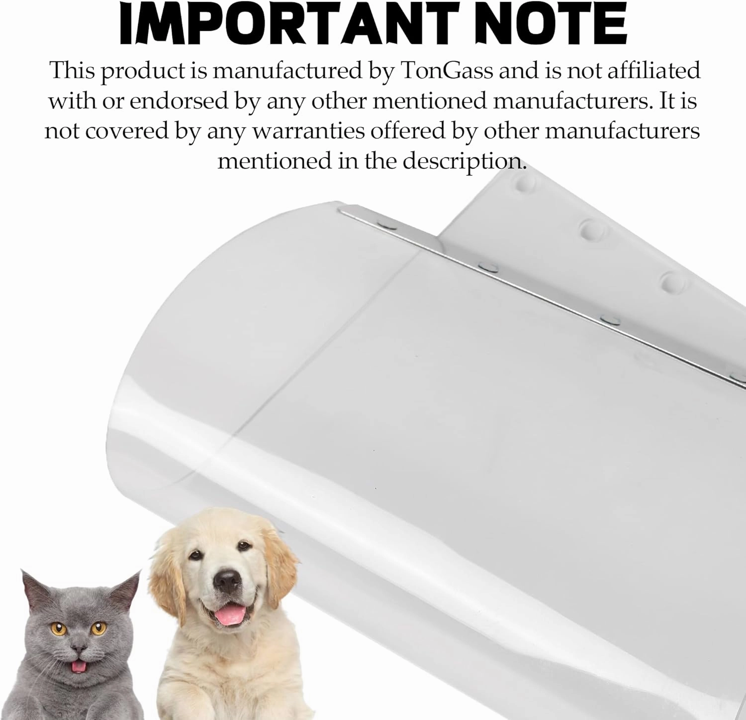 TonGass (2-Pack) Clear Dog Door Flap Replacement Extra Large Compatible with Ideal Pet Products Ruff Weather Dog Doors Model DSRWXL - 15" x 24" Pet Door Flap - Fit for Extra Large Pets (up to 120 lbs)