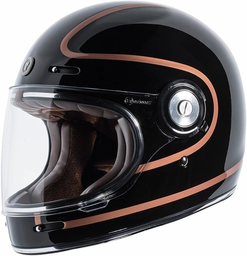 TORC T1/ Newport Retro Fiberglass Full-Face-Helmet-Style Motorcycle Helmet