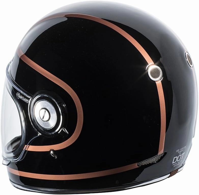 TORC T1/ Newport Retro Fiberglass Full-Face-Helmet-Style Motorcycle Helmet