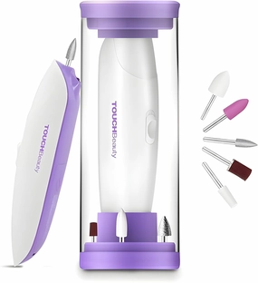 TOUCHBeauty Professional Electric Manicure & Pedicure Kit - 5-in-1 Nail Drill Machine, LED Light, Portable & Cordless, Includes 5 Interchangeable Attachments, Ideal for Acrylic, and Nail Care