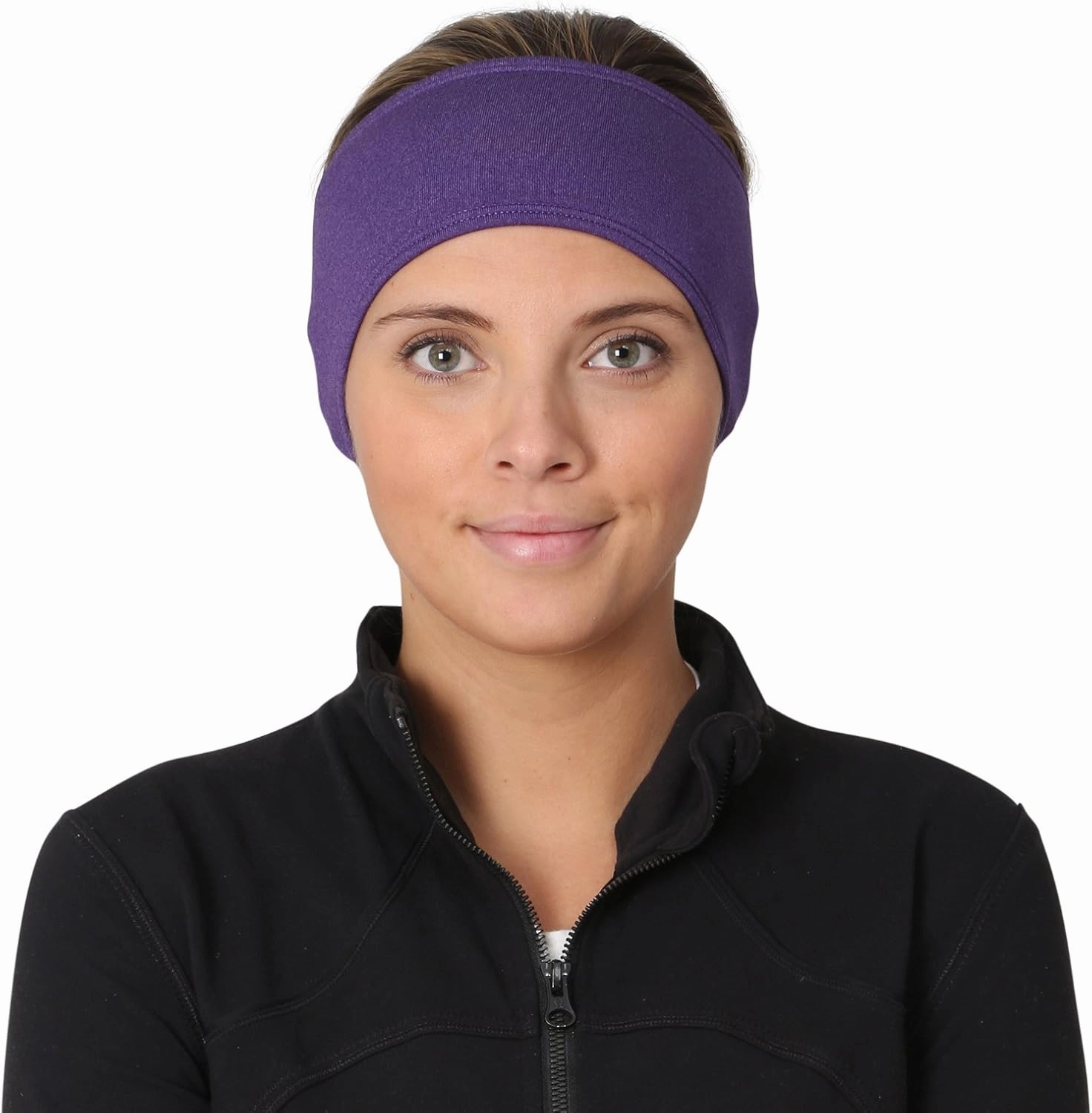 TrailHeads Womens Ponytail Headband - Moisture Wicking Hair Headband for Running, Winter, Workout - Athletic Headband Women