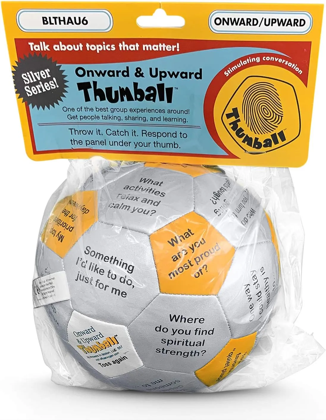 Trainers Warehouse 6" Thumball Collection, 32 Prompts for Conversation, Team Building, Relationship and Training