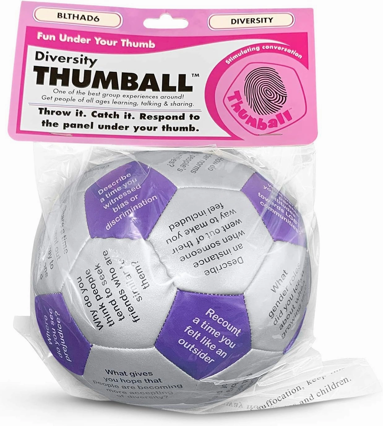 Trainers Warehouse 6" Thumball Collection, 32 Prompts for Conversation, Team Building, Relationship and Training
