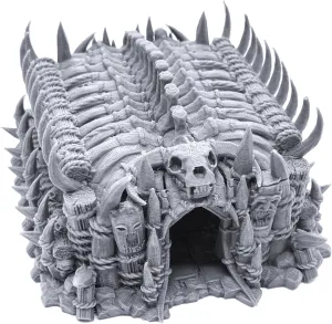 Tribal House by Printable Scenery, 3D Printed Tabletop RPG Scenery and Wargame Terrain 28mm Miniatures
