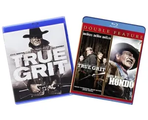 True Grit 2-Movie Blu-ray Collection: True Grit (1969, John Wayne, Glen Campbell) / True Grit (2010, Jeff Bridges, Matt Damon)   Bonus John Wayne Classic Movie Hondo