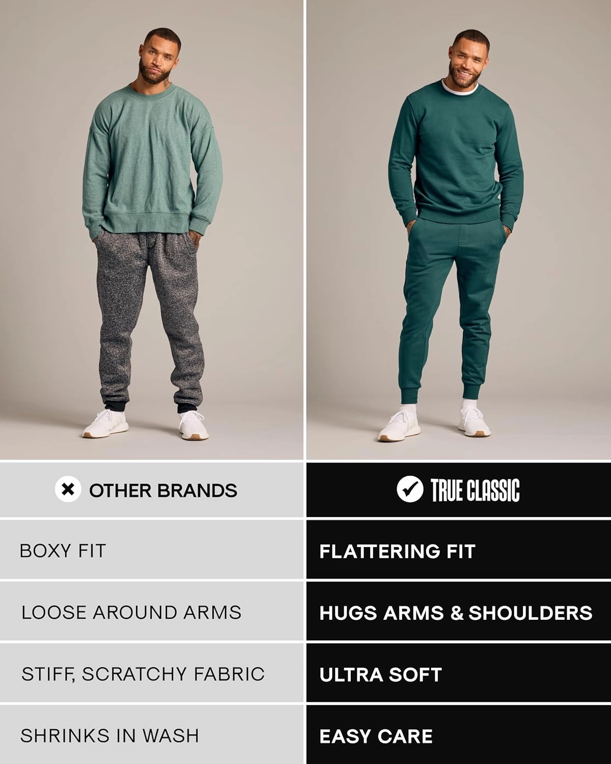 True Classic Mens Hoodies – Fleece Pullover, Zip-Up Hoodies for Men & Active Mens Hooded Sweatshirts