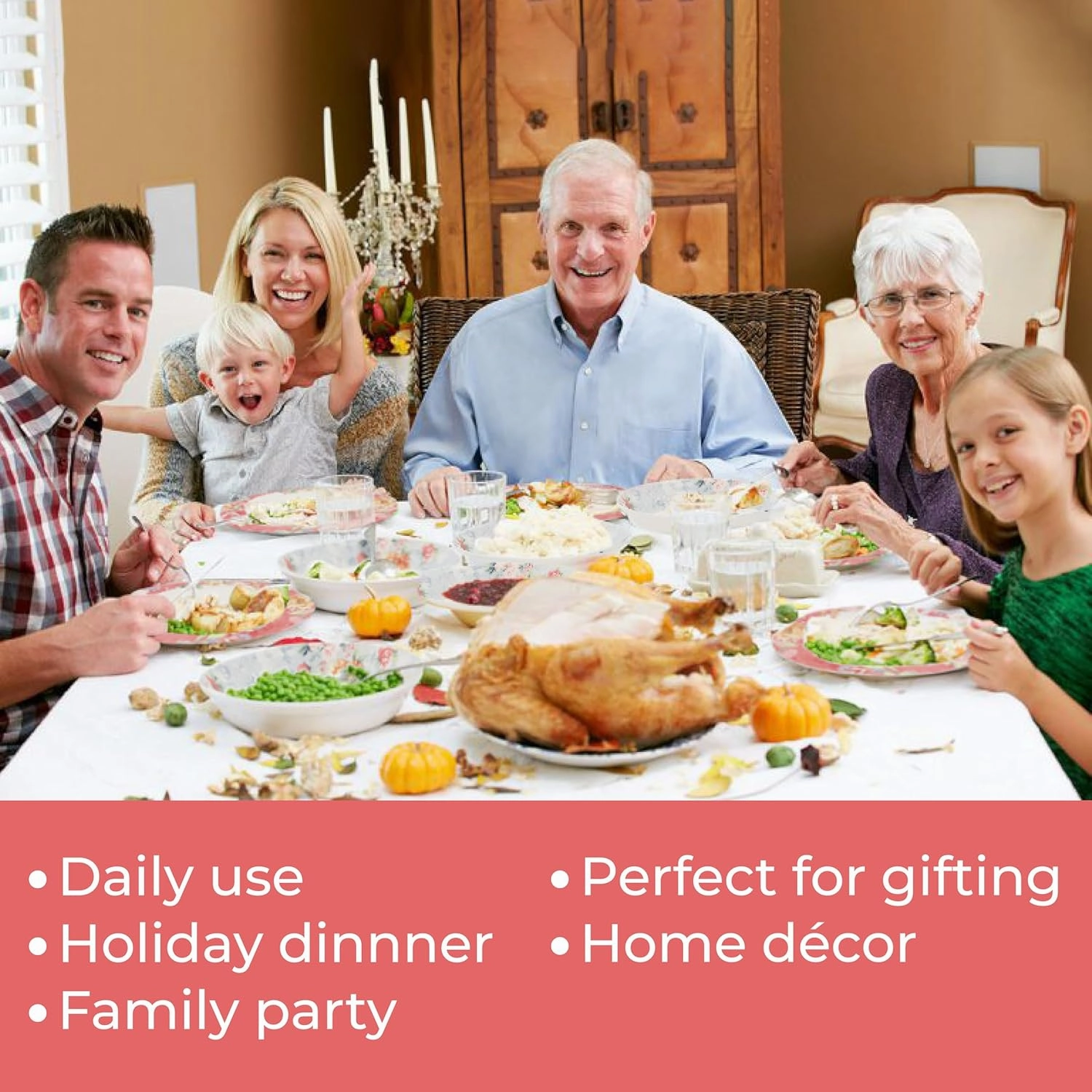 Tudor Royal 12-Piece Round Porcelain Dinnerware Set, Service for 4, Crimson Design, Summer Flowers, Plates Bowls Dishes, Glossy, Premium Quality Dish Set, Unique Pattern