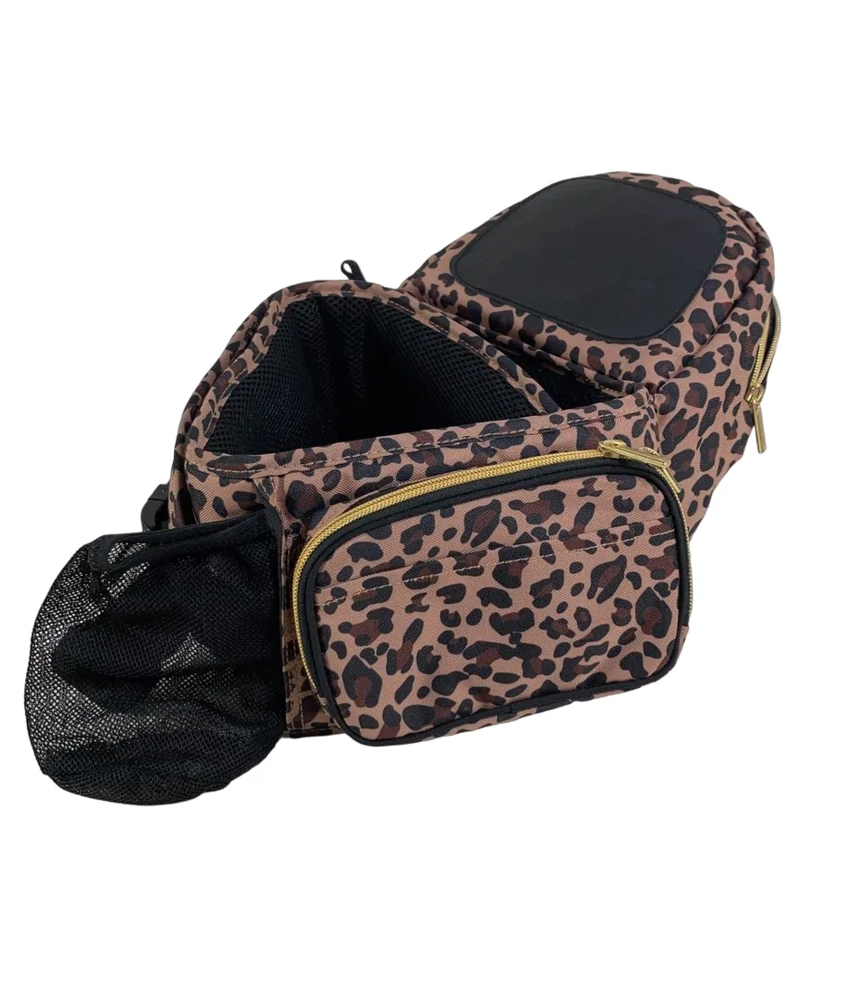 TushBaby Hip Baby Carrier, Leopard