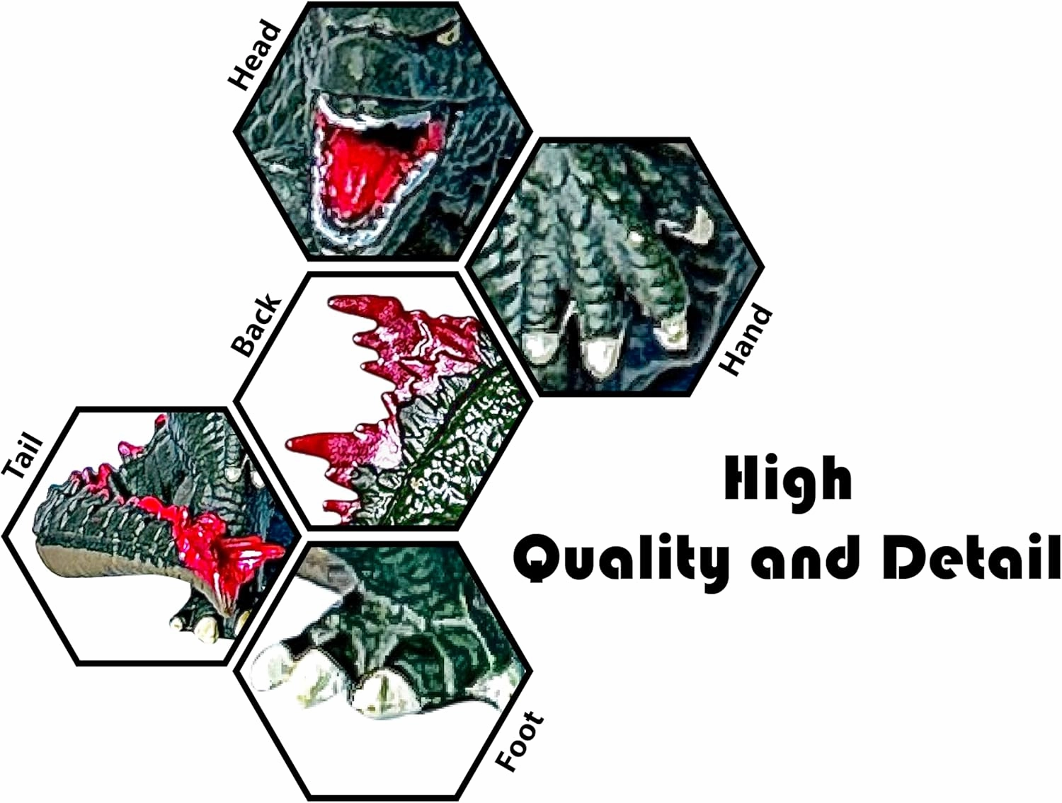 TwCare Set of 5 Chibi Godzilla x Kong: The New Empire Toys, Birthday Kids Action Figures Evolved Basic Exquisite Battle Roar B.E.A.S.T. Glove Shimo Frost Bite Mini Dinosaur Dragon Cake Toppers Pack