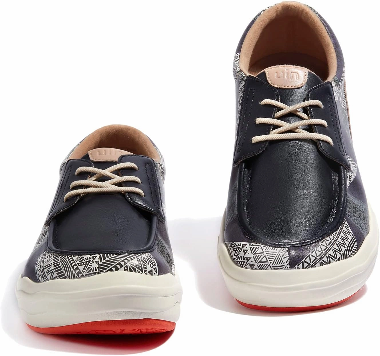 UIN Men's Fashion Platform Sneaker Slip On Walking Casual Comfortable Art Painted Travel Shoes Andalusia
