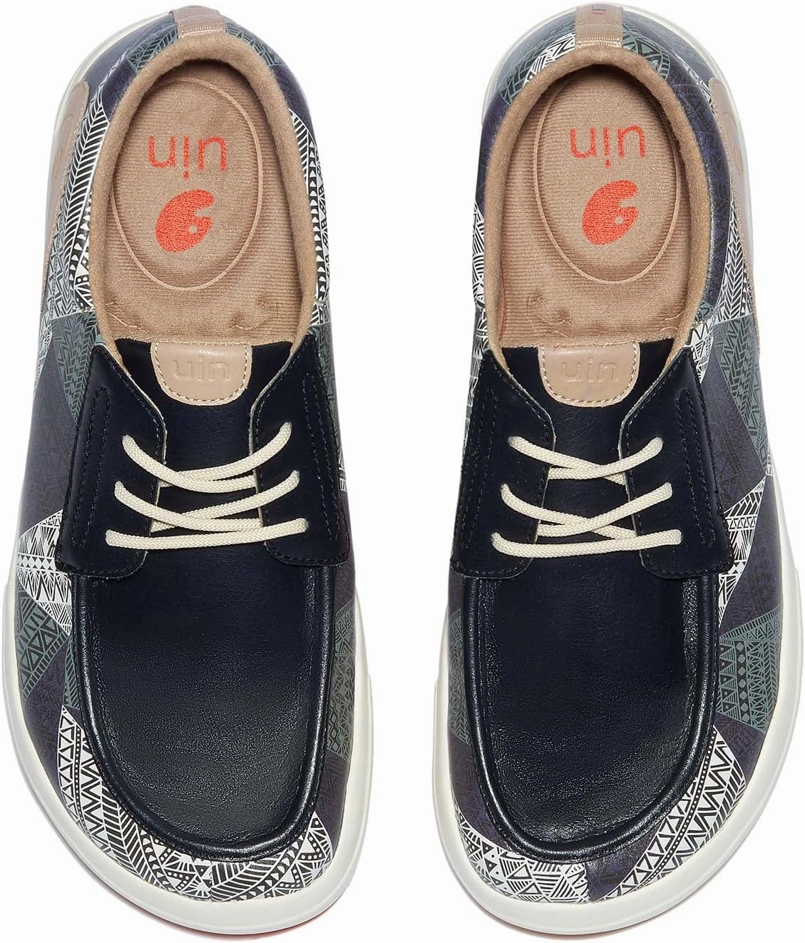 UIN Men's Fashion Platform Sneaker Slip On Walking Casual Comfortable Art Painted Travel Shoes Andalusia