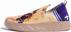 UIN Women's Art Painted Travel Shoes Slip On Casual Loafers Lightweight Comfort Fashion Sneaker Fuerteventura