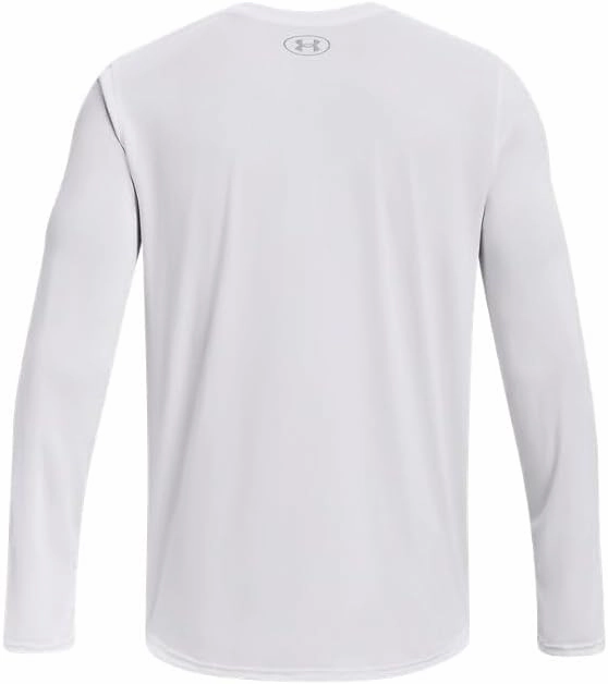 Under Armour Men's Team Tech Loose White/Grey Long Sleeve Shirt