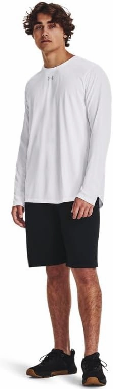 Under Armour Men's Team Tech Loose White/Grey Long Sleeve Shirt