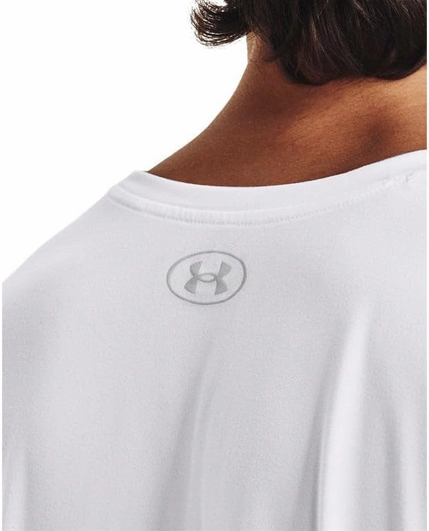 Under Armour Men's Team Tech Loose White/Grey Long Sleeve Shirt