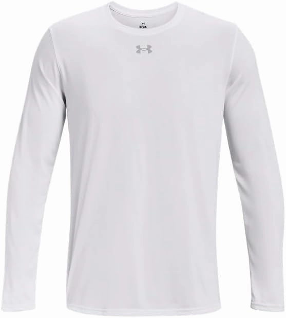 Under Armour Men's Team Tech Loose White/Grey Long Sleeve Shirt
