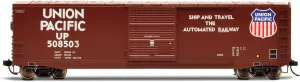 Union Pacific Railroad Box Car with Sliding Door Running Number #508503 HO Scale Train Rolling Stock HR6633B