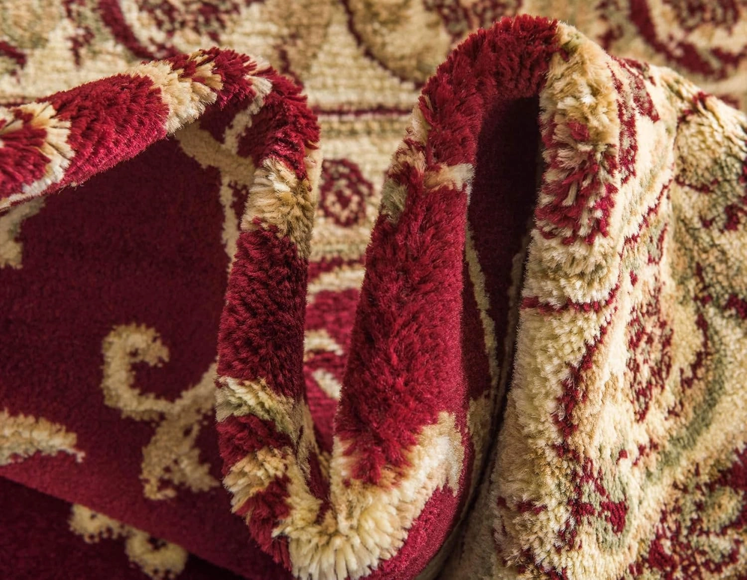 Unique Loom Versailles Collection Traditional Classic Medallion Floral Motif Area Rug (2' 2 x 6' 0 Runner, Burgundy/ Ivory)