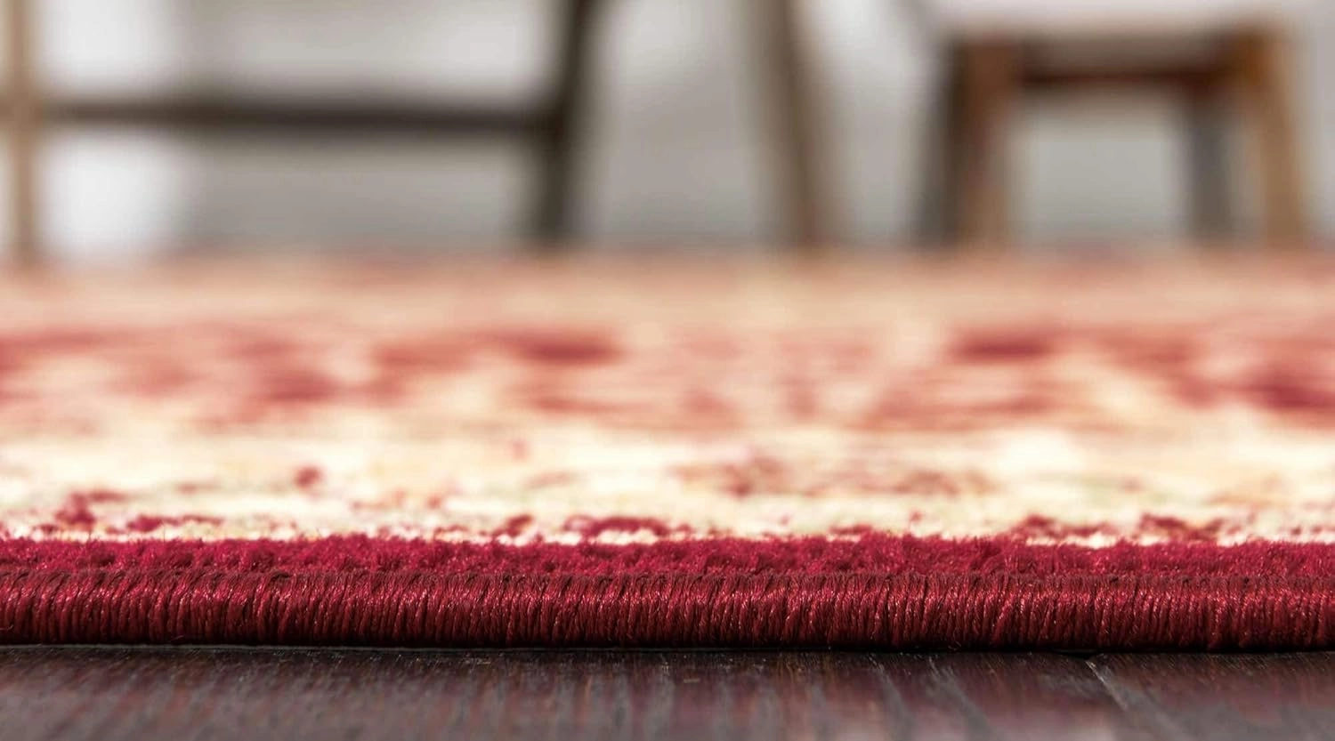 Unique Loom Versailles Collection Traditional Classic Medallion Floral Motif Area Rug (2' 2 x 6' 0 Runner, Burgundy/ Ivory)
