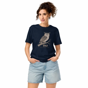 Unisex Organic Mid-Light T-Shirt – Owl Themed Eco-Friendly & Comfortable by Dudeily