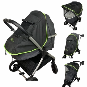 Universal Sun Shade and Mosquito Shield for Strollers – Baby Stroller Accessories – Blackout Cover Accessory and Visor for Boys and Girls – Versatile Stroller Attachment & Protector