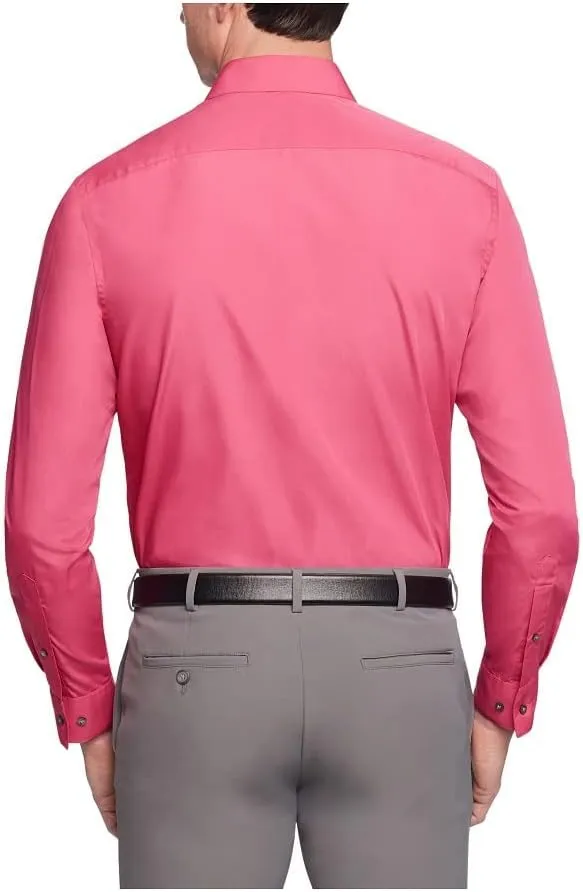 Van Heusen Men's Dress Shirt Regular Fit Poplin Solid