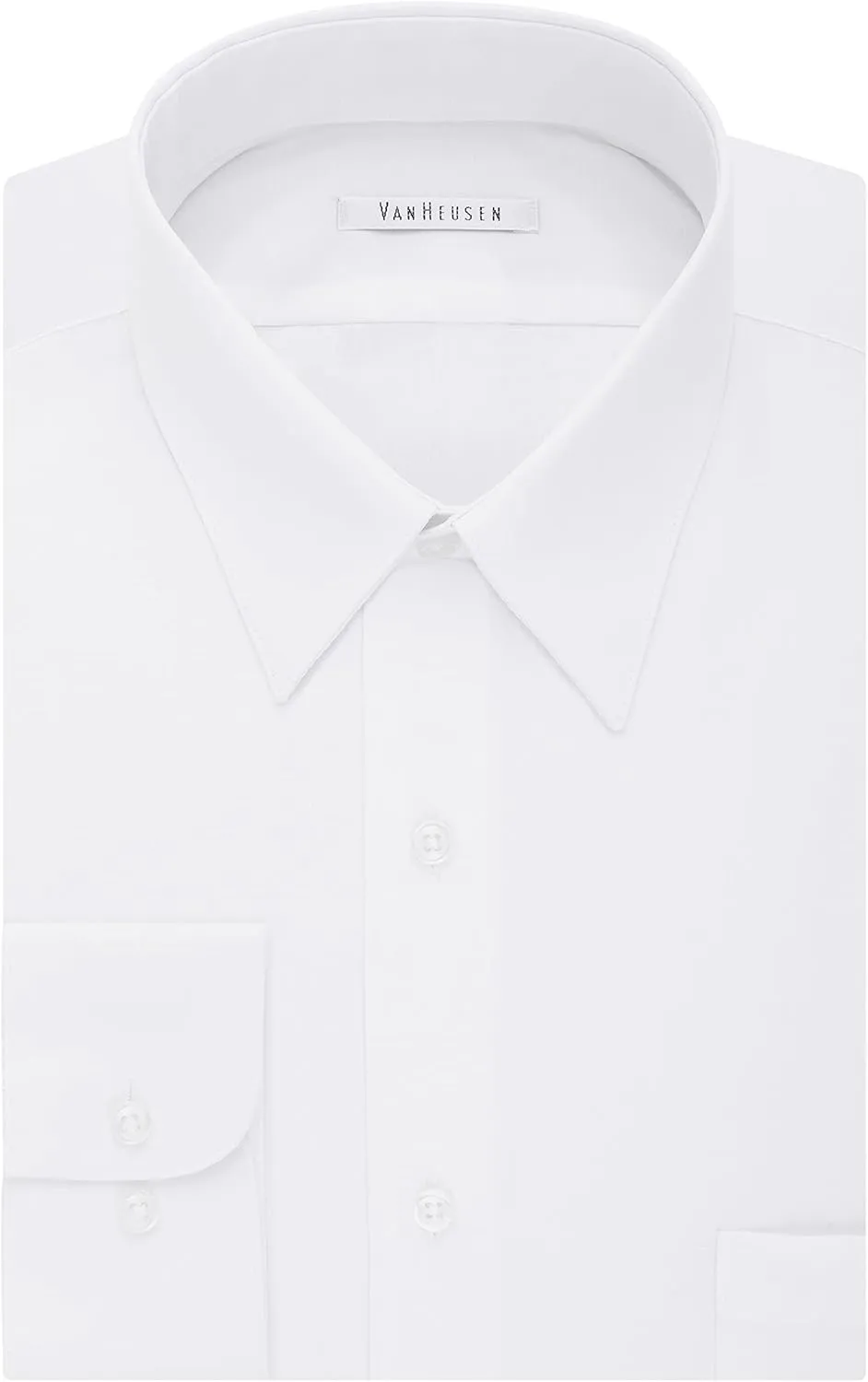 Van Heusen Men's Tall FIT Dress Shirts Poplin