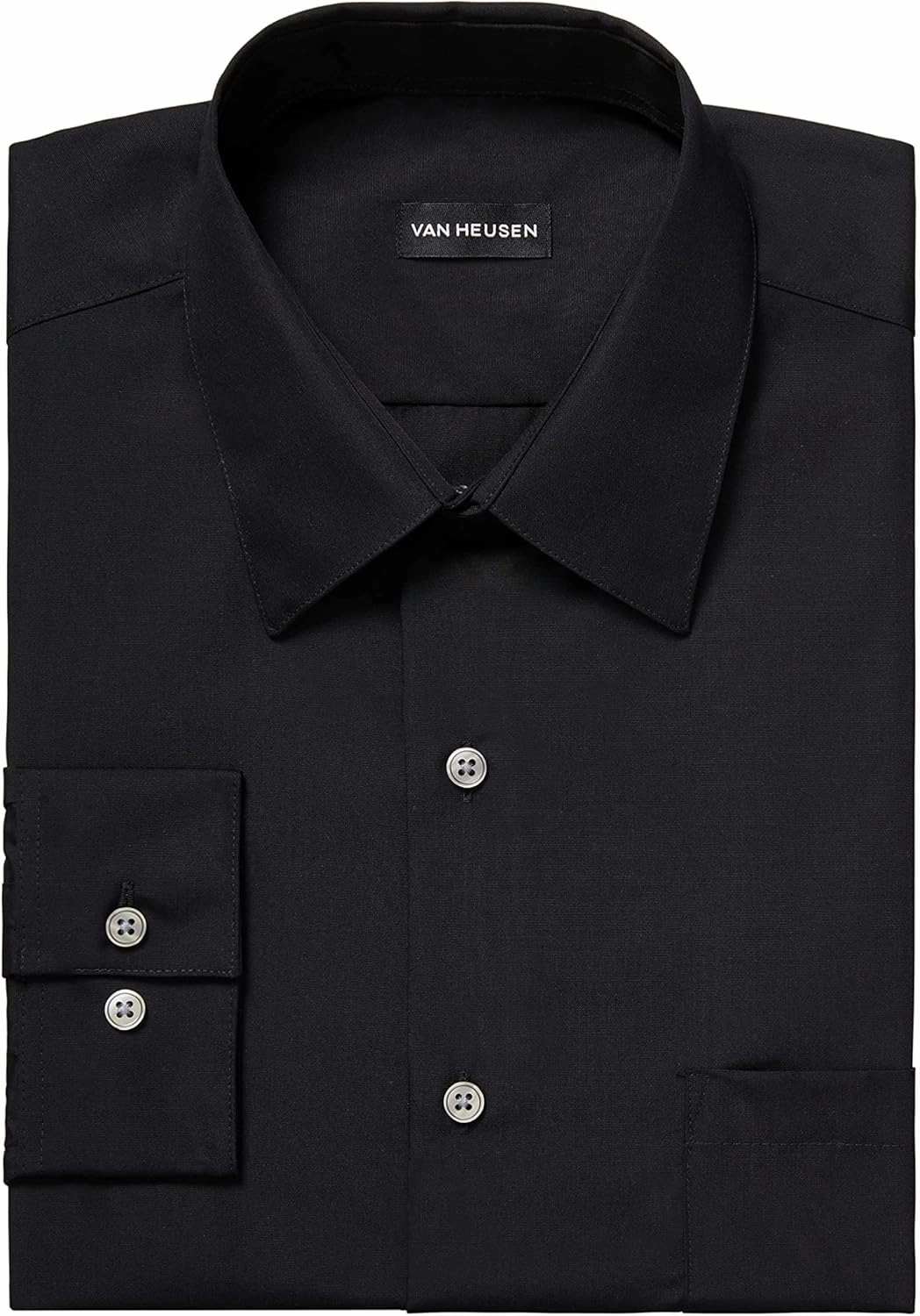 Van Heusen Men's Dress Shirt Regular Fit Poplin Solid