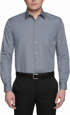 Van Heusen Men's Dress Shirt Regular Fit Poplin Solid