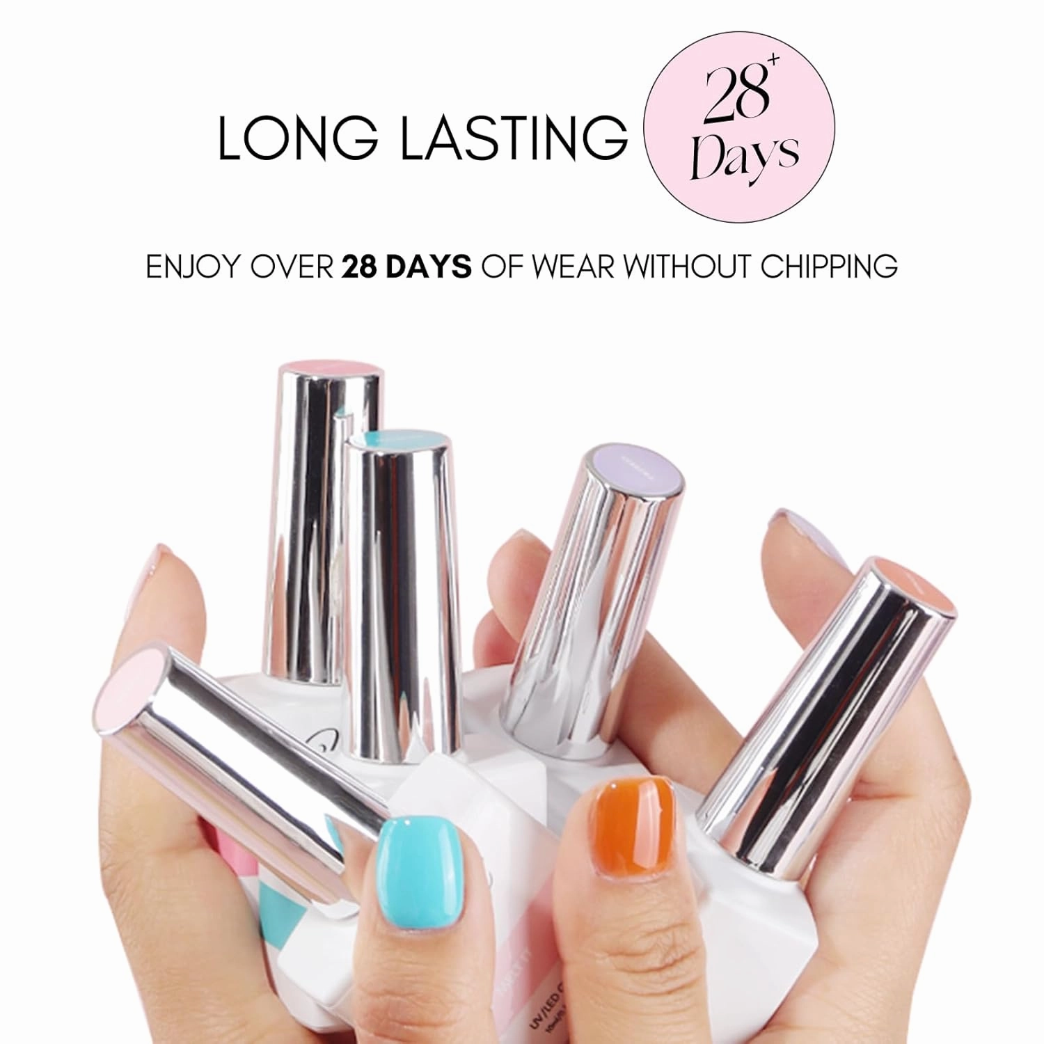 vettsy HEMA-Free Neon Jelly Gel Nail Polish Kit - 6 Bold & Vibrant Translucent Colors - Long-Lasting Soak-Off UV/LED Gel Polishes - Vegan, Cruelty-Free for Healthy, Glossy Nails