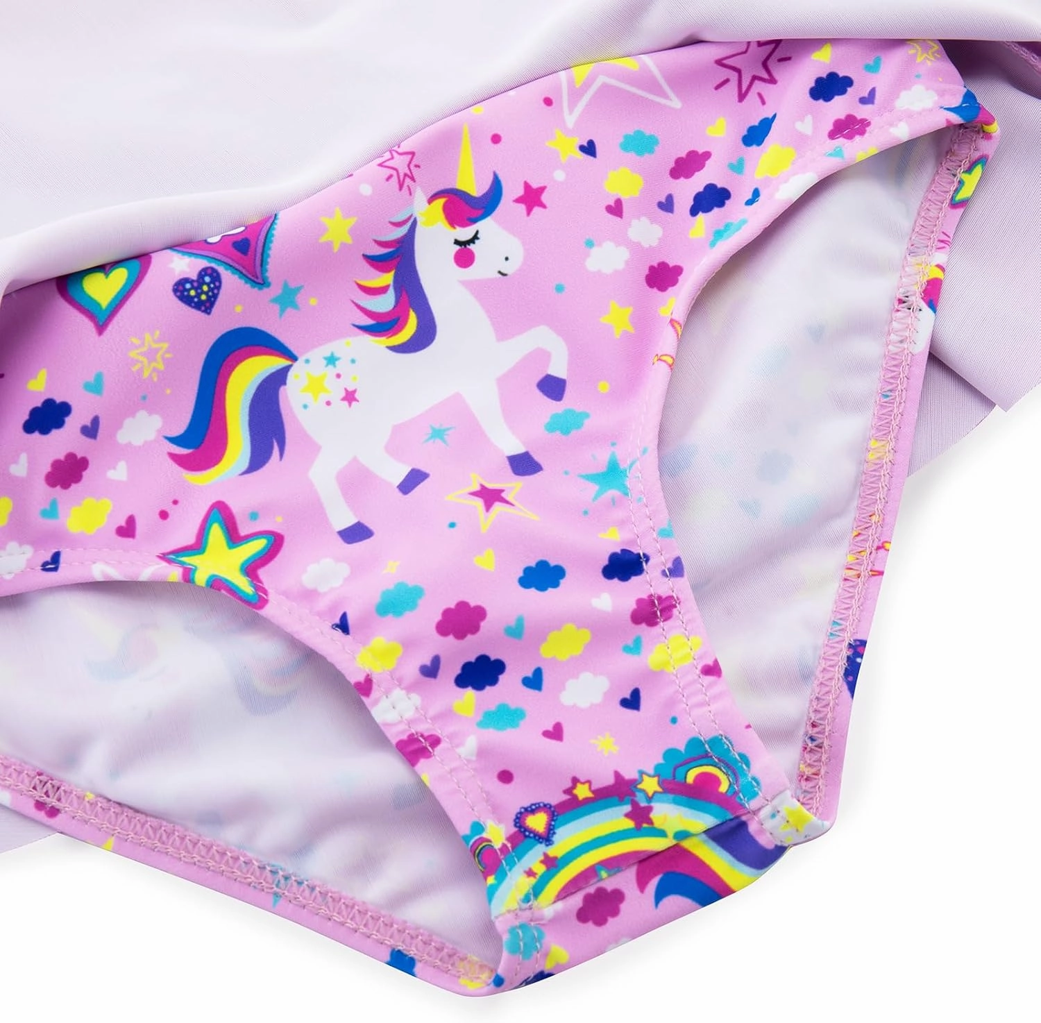 Vieille Toddler Girls Swimsuit 2 Piece Rash Guard Sets Long Sleeve Bathing Suit with UPF 50  Sun Protection 2-6 Years