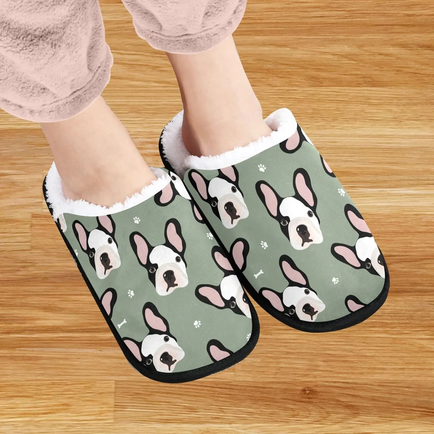 visesunny Floral Slippers Soft Memory Foam Non-Slip Indoor House Slippers Home Shoes for Bedroom Hotel Travel Spa