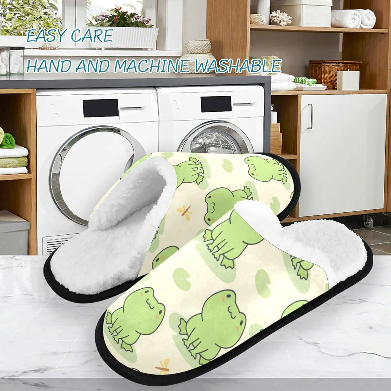 visesunny Slippers for Women Mens Stylish Foral Winter Warm Memory Foam Cotton Home Slippers Soft Plush Fleece Slip on House Slippers for Girls Indoor Outdoor Shoes
