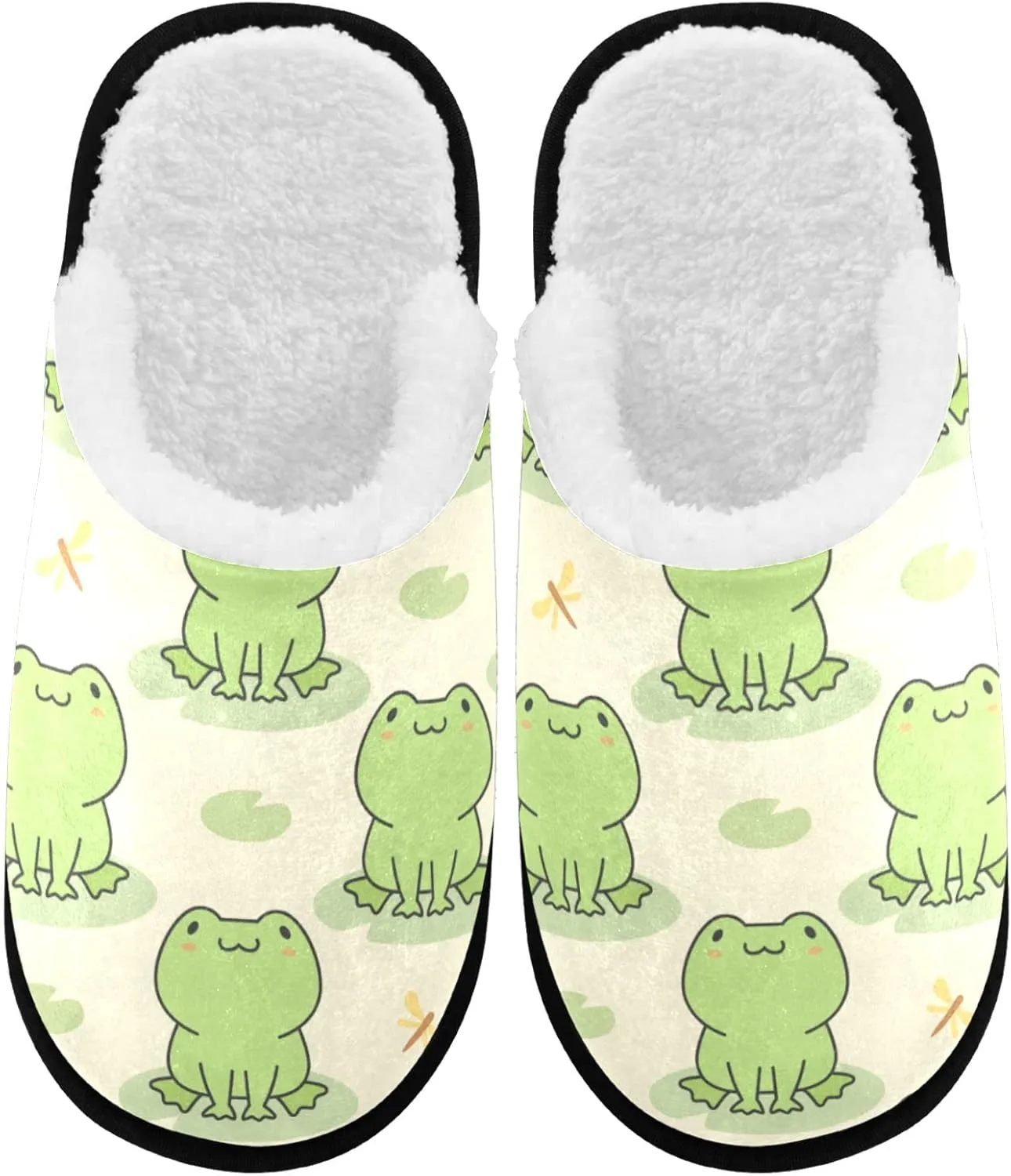 visesunny Slippers for Women Mens Stylish Foral Winter Warm Memory Foam Cotton Home Slippers Soft Plush Fleece Slip on House Slippers for Girls Indoor Outdoor Shoes