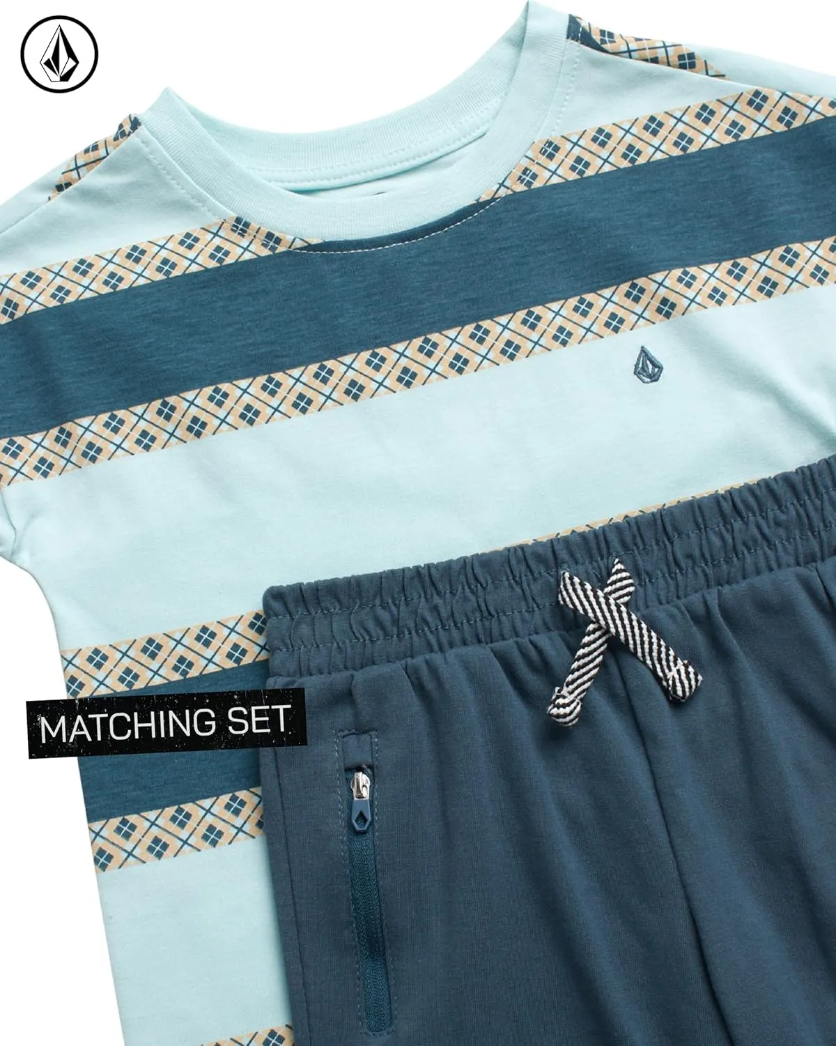 Volcom Toddler Boy Shorts Set - 2 Piece Short Sleeve Graphic Tees and Shorts for Boys - Little Boys & Toddler Summer Clothes