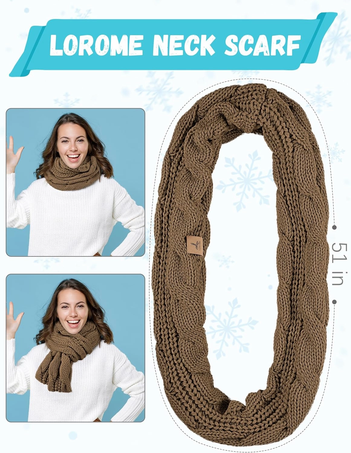 Warm Fleece Knit Winter Hat, Scarf & Touch Screen Gloves Set - Unisex Adult Winter Gifts