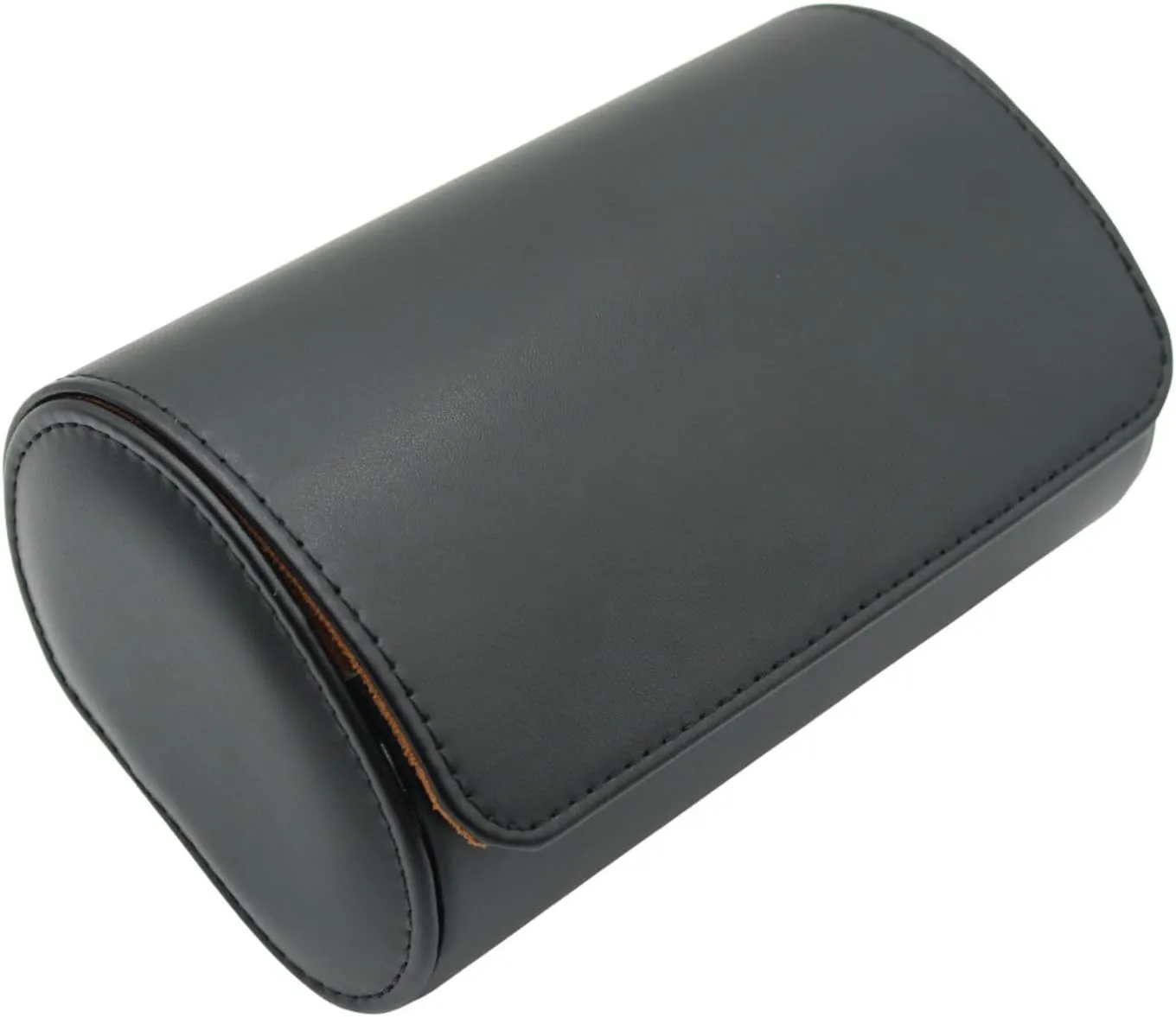 Watch Travel Case Portable Organizer - Luxury Watch Roll Travel Box Recycled Leather Watch Storage and Display for Men and Women (WCASE-2-BLACK)