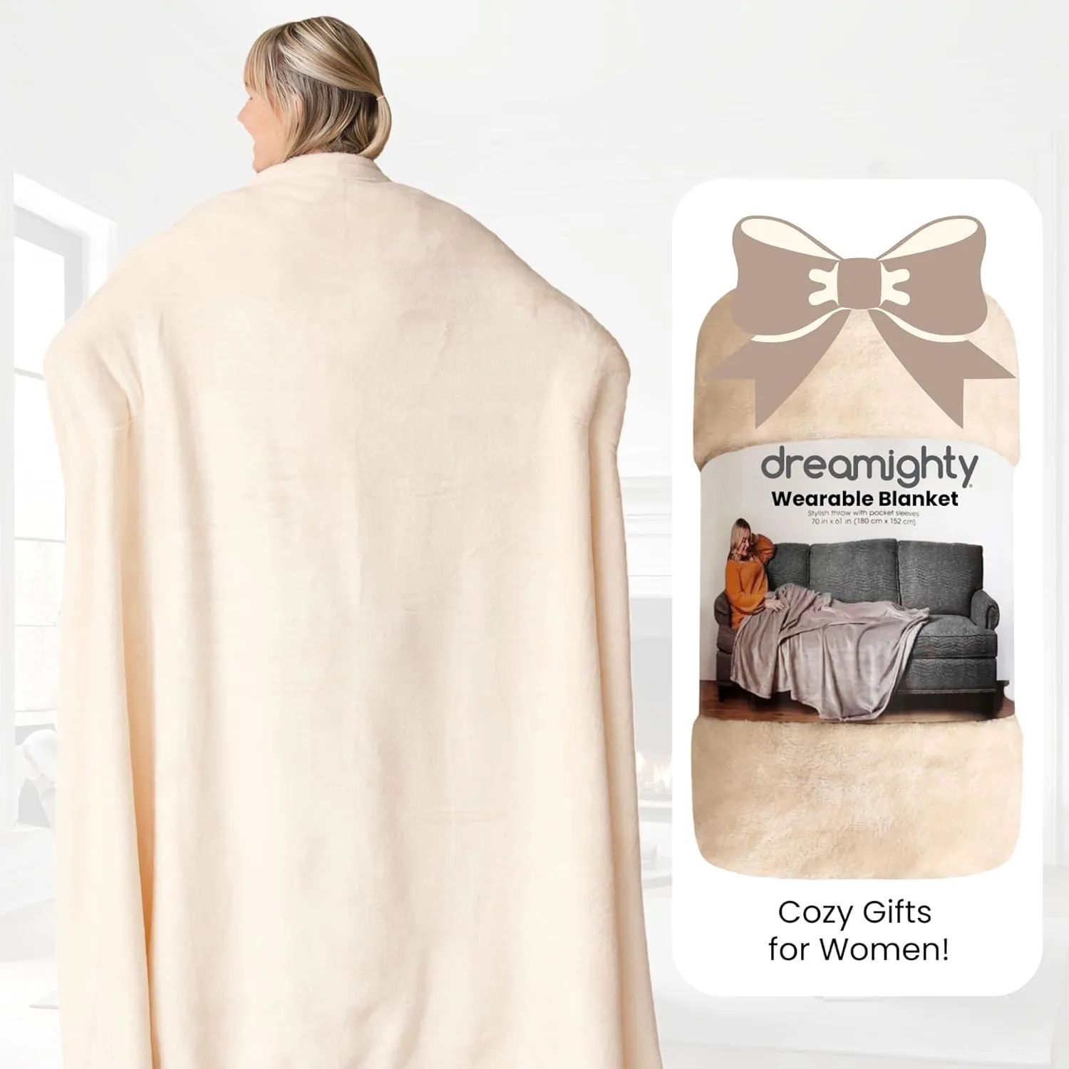 Wearable Blankets for Women - Mothers Day Gifts for Mom - Adult Wearable Blanket Men, Birthday Gifts for Women