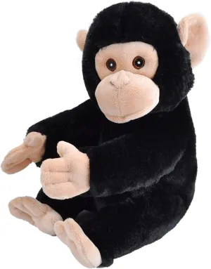 Wild Republic Ecokins, Chimpanzee, Stuffed Animal, 12 inches, Gift for Kids, Plush Toy, Made from Spun Recycled Water Bottles, Eco Friendly, Child’s Room Decor