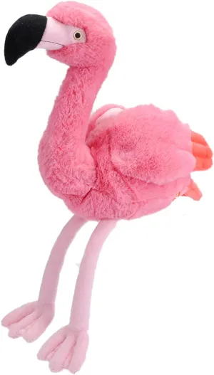 Wild Republic Ecokins, Flamingo, Stuffed Animal, 12 inches, Gift for Kids, Plush Toy, Made from Spun Recycled Water Bottles, Eco Friendly, Child’s Room Decor