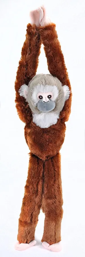 Wild Republic Ecokins Hanging Squirrel Monkey, Stuffed Animal, 22 inches, Gift for Kids, Plush Toy, Made from Spun Recycled Water Bottles, Eco Friendly, Child’s Room Decor